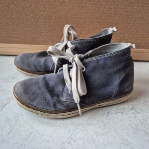 Geox Kids Blue Suede Shoes Size 32 Or Youth 1